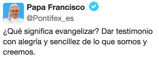 Evangelizar Papa Francisco