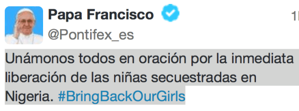 Recemos por la liberación de las niñas en Nigeria