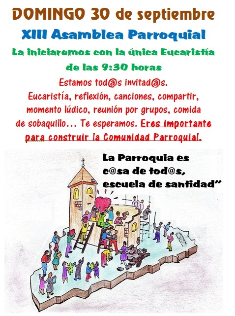 Cartel Parroquia c@sa santidad