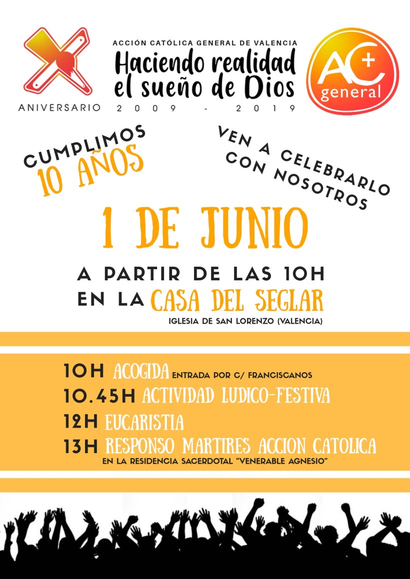 X Aniversario Valencia cartel