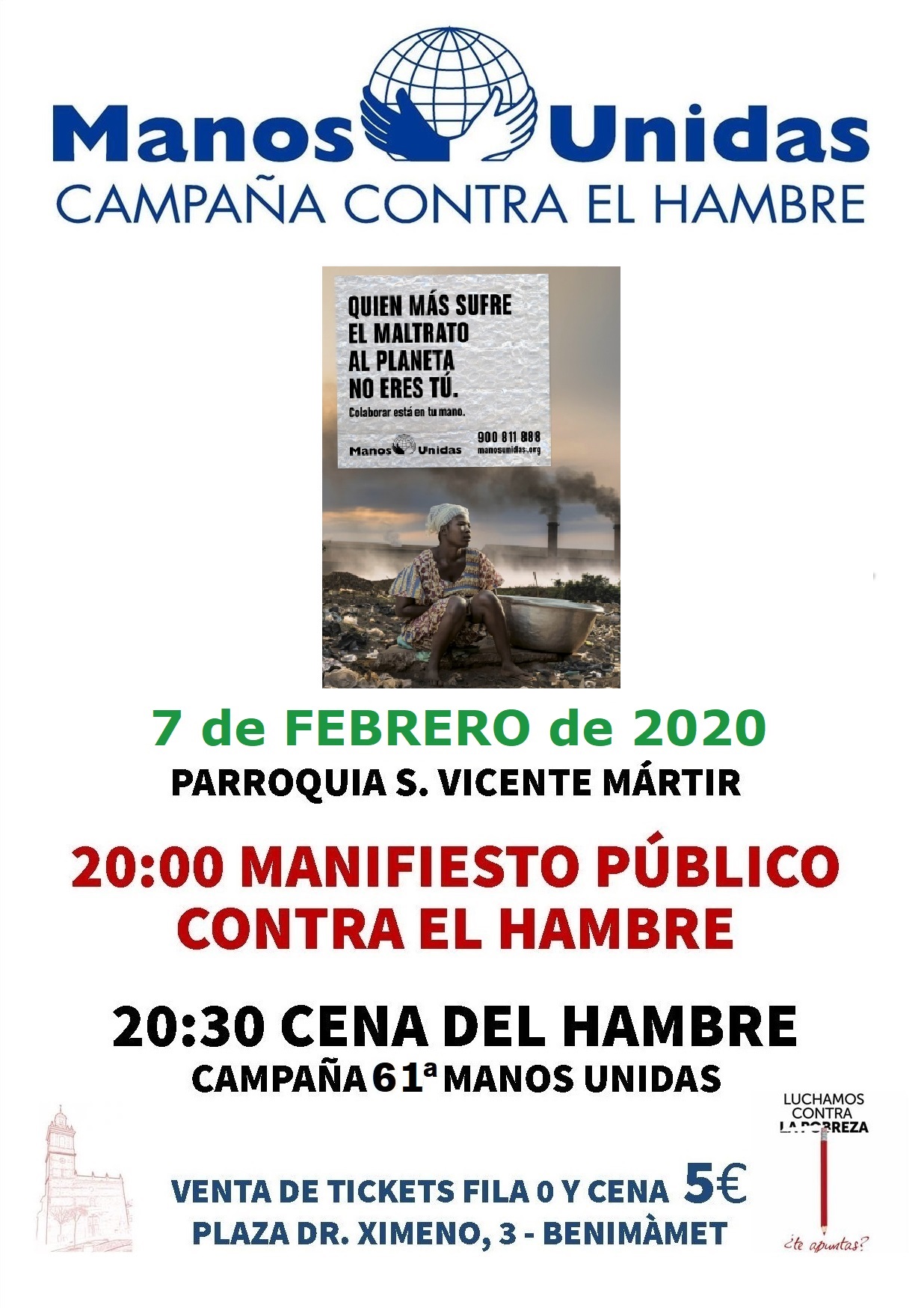 CARTEL Cena del Hambre 2020
